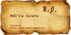Móra Jozefa névjegykártya